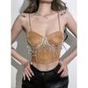 Rhinestone Tassel Sexy Hot Girl Top Camisole