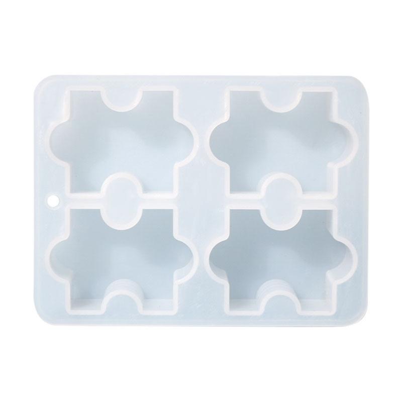Aromatherapy Candle Silicone Mold 3D Puzzle Shape Soap Mould DIY Handmade Soap Model Plaster Mold Cake Baking Decoration 1
