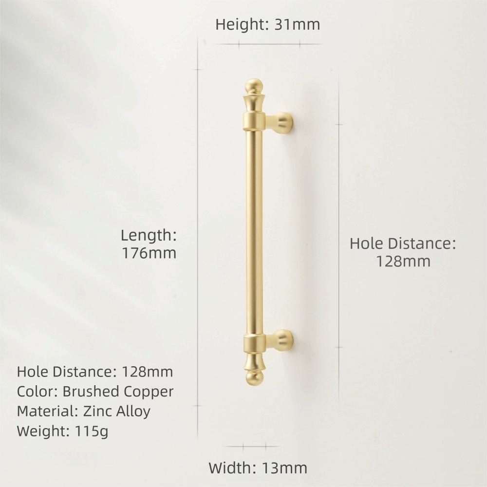 Zinc Alloy Cabinet Handles Pulls Furniture Handles Gold Hardware Door Pulls Cabinet