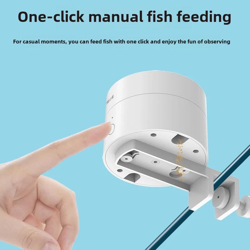 Intelligenter Futterautomat mit Timer für kleine Fische - Verstopft nicht, perfekt für Schreibtisch-Aquarien