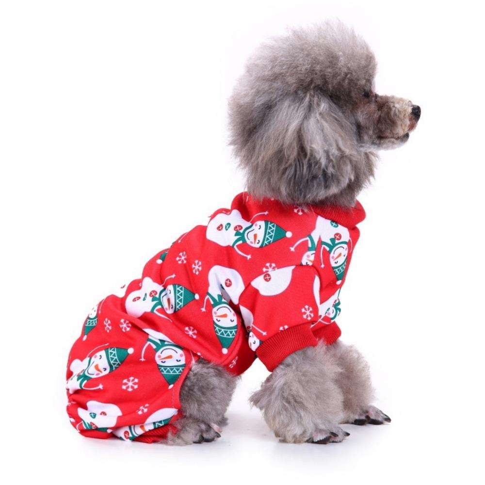 Christmas Hat Elk Snowman Panda Colored Strips Out Pet Dress Beautiful Christmas Dress Dress Up  Dog Clothes