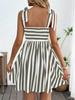 2026 Spring/Summer Women's Striped Tie-Shoulder Camisole Dress