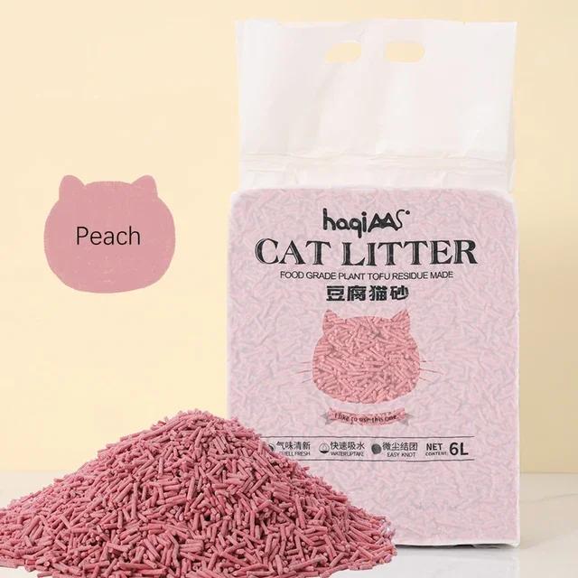 Original plant tofu cat litter 6L green tea mixed plant cat litter fast clumping pet supplies