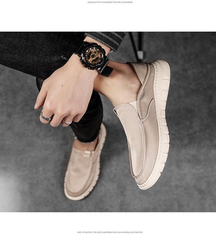 2023 Spring Men's Breathable Ice Silk Cloth Shoes - Fashionable, Comfortable, All-Match Korean Style