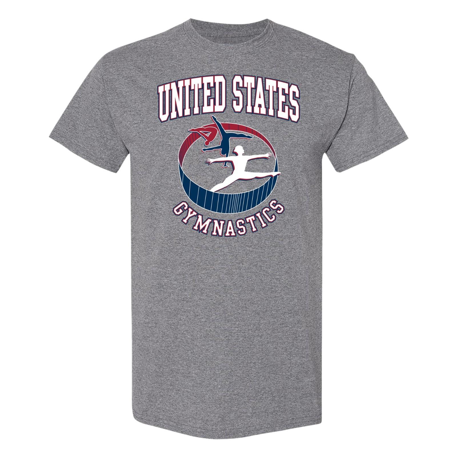 USA Gymnastics T-Shirt Graphite Heather L