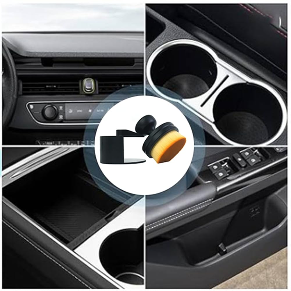 Avrpqiwy Car Tire Cleaning Brush Set Tire Brushes High Density Detail Brush Vent Trim Emblem Wheel