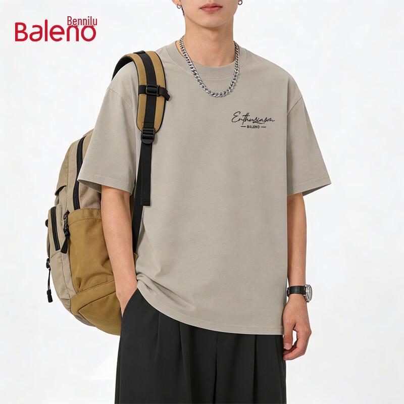 Baleno Men s Pure Cotton Loose Fit Graphic T-Shirt M