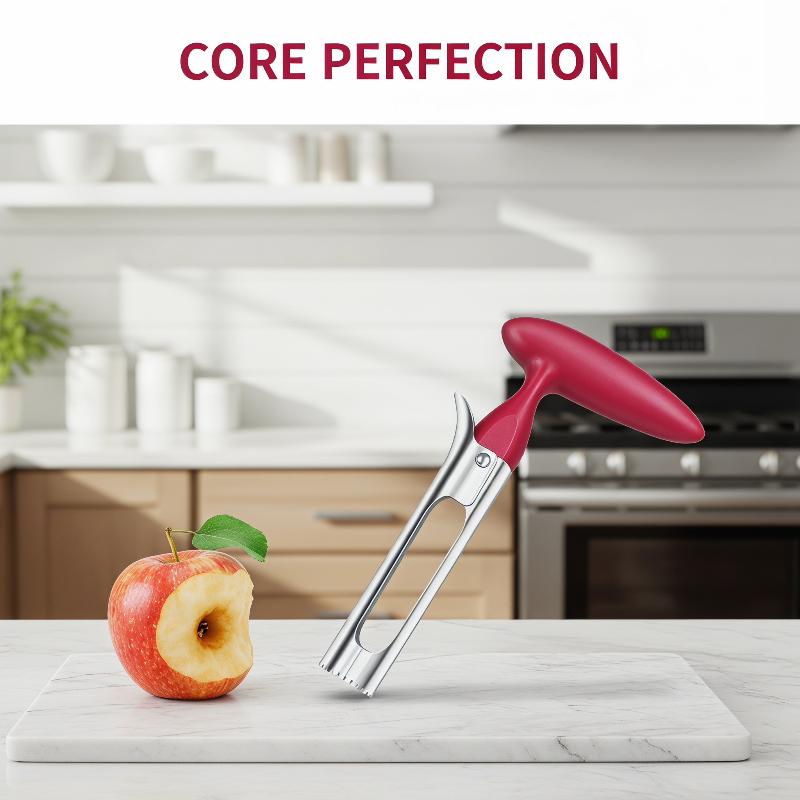 Stainless Steel Fruit Corer Serrated Edge Nonslip Handle For Home Kitchen Baking