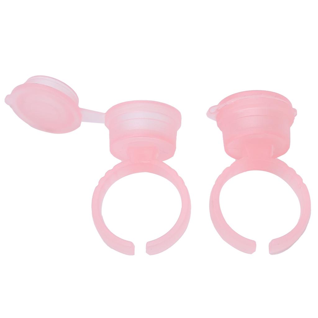 100pcs Tattoo Ink Rings Cups Pigment Holder Eyebrow Eyelash Extension Microblading Accessories
