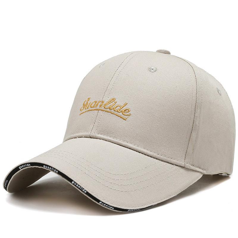 

Вышивка Буква Guanlide Бейсболка Уличная Защита от Солнца Шляпа Дышащая Beige