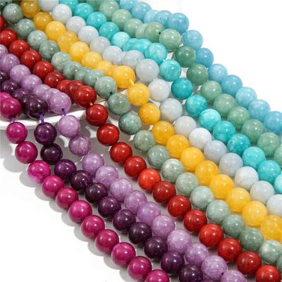 Jade Jasper Round Beads, 6-12mm Natural Stone 15” Strand for DIY Jewelry Accessories