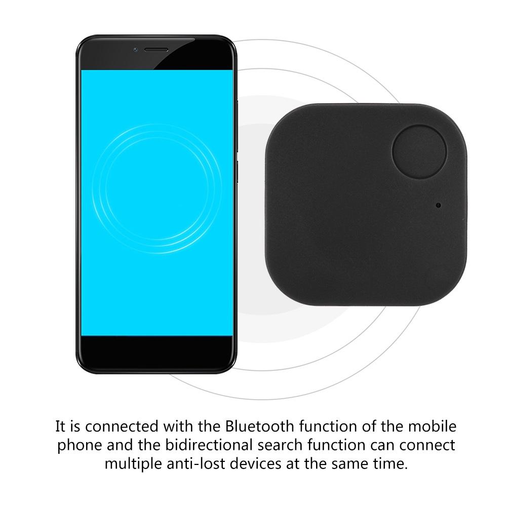 Bluetooth Finder Key Tile Tracker Key Child Pet Finder Anti lost GPS Locator Black