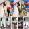 Red Umbrella Eiffel Tower Case For Xiaomi Redmi Note 14 13 12 Pro 11 9 10 9S 10S 11S 12S Redmi 14C 13C 10C 12C Cover