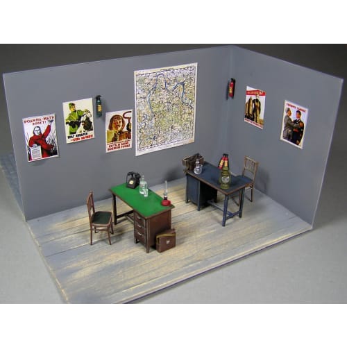 Miniart 1/35 Office Desk & Accessories Plastic Model MA35564