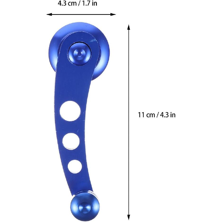 PartyKindom Car Window Handles: 2pcs Window Crank Handle Replacement Aluminum Alloy Winder Crank Riser Replacement Shake Handle for Car Door