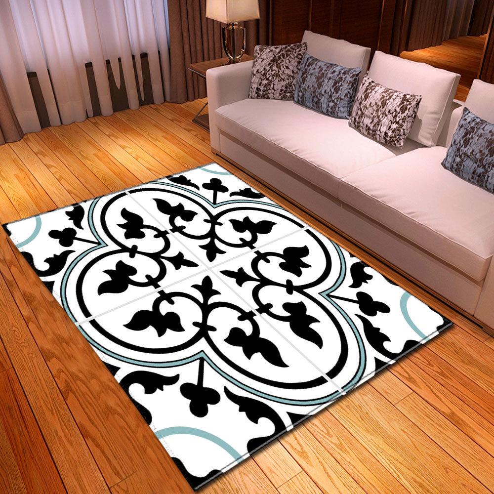Marble Living Room Carpet Bedroom Dining Room Floor Mat Dimensions