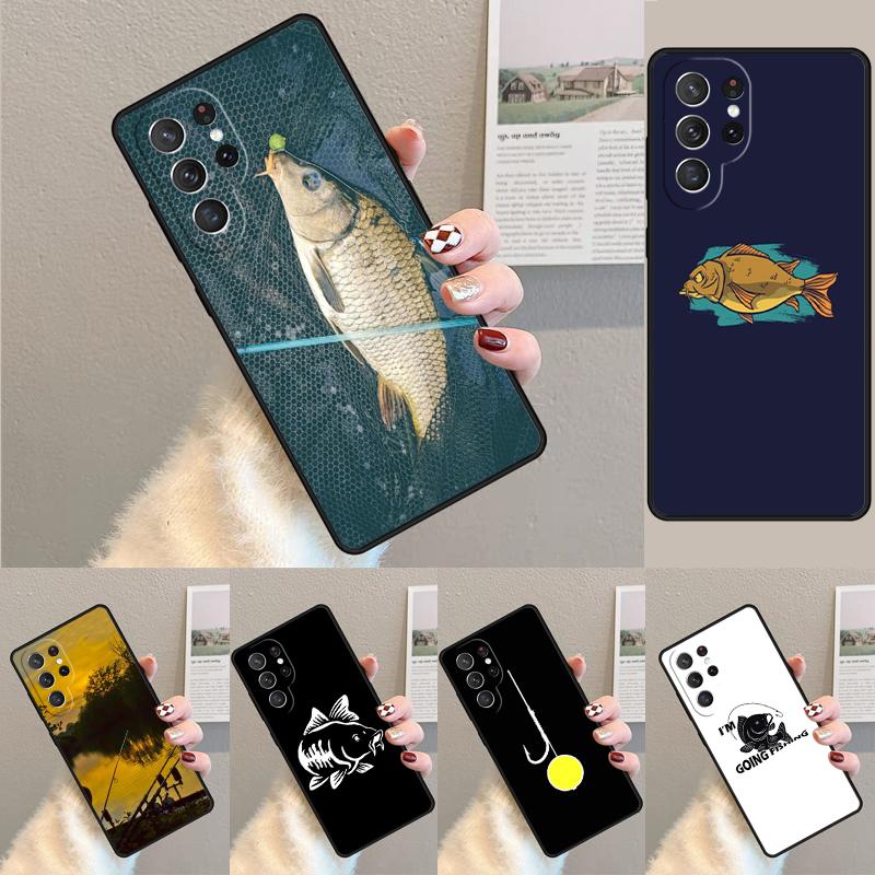 Fish Fishing Carp Phone Case for Samsung Galaxy Note 10 Pro S26 Ultra S23 S24 FE S25 S21 S22 PLUS Shockproof Cove