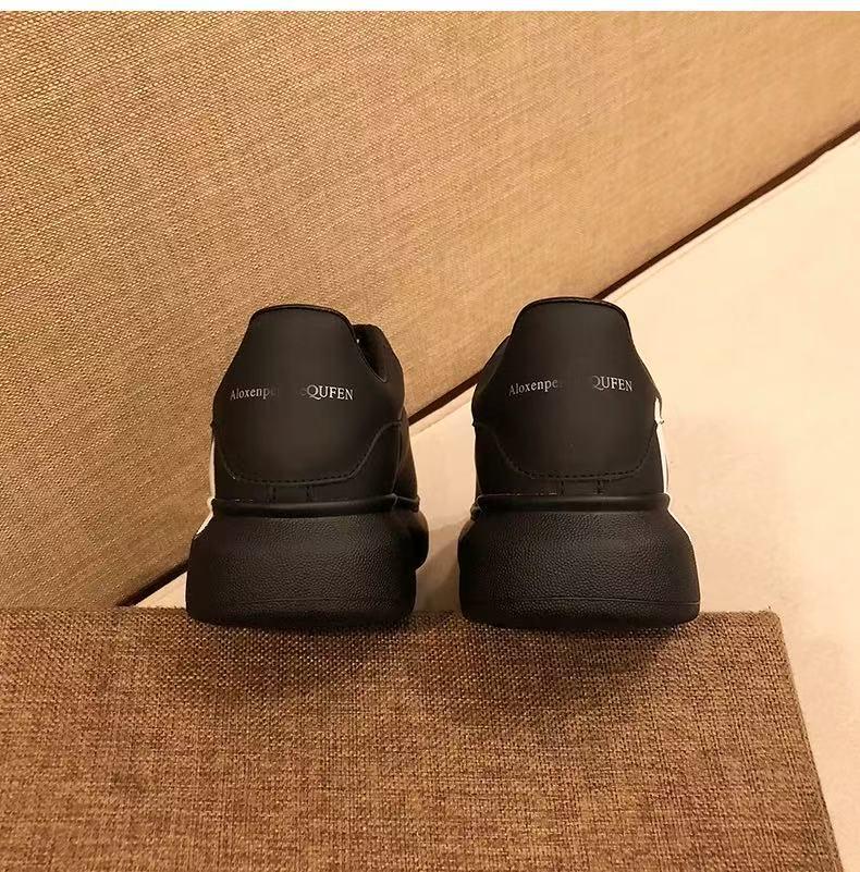 Pure Original McQueen Low-Top White Shoes: Unisex Graffiti Platform Sneakers