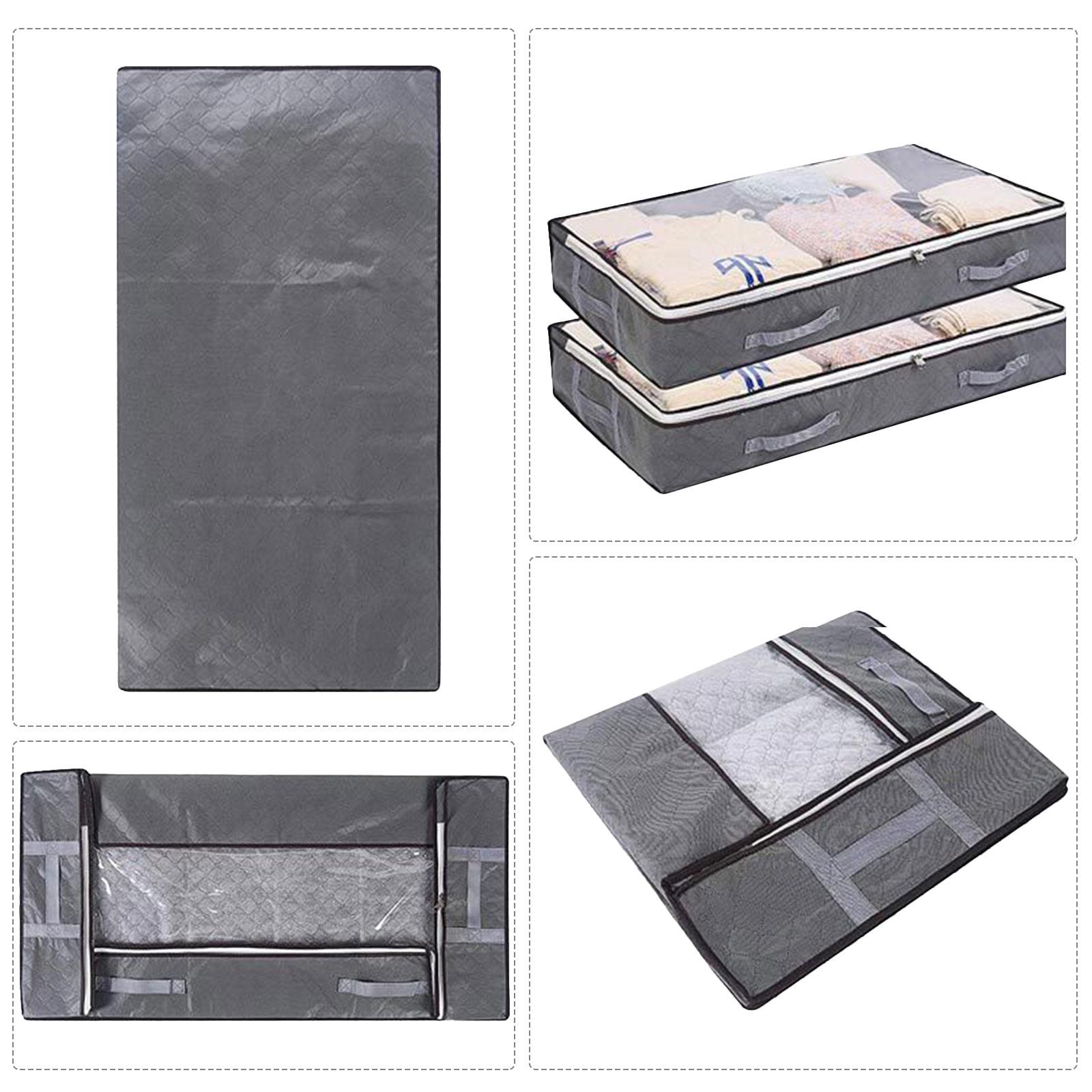 

Foldable Under Bed Storage Bag Quilt Storage Container Large Capacity with Clear Window & Handles Multifunction for Bedroom China Mainland