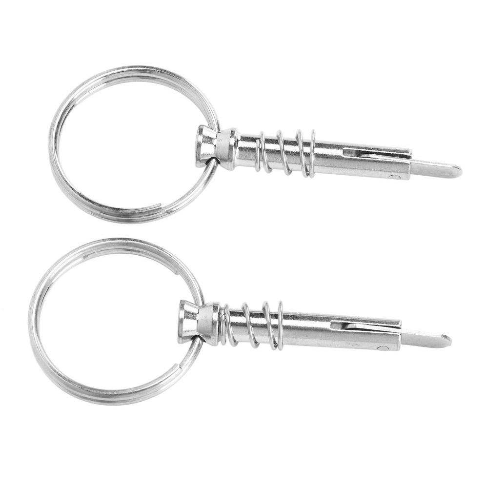 2PCS 316 Stainless Steel Quick Release Pin Corrosion Resistant Bimini Top Pin for Ship Building