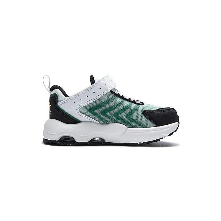 Nike Air Max TW Comfortable Abrasion Resistant Low Top Kids' Running Shoes White Green Infant And Toddler DQ0298-106