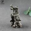 Antique Bronze Taoism LIFE Gods of Blessing Wealth Longevity Statue Pure Copper Buddha Figurines Ornaments Feng Shui Home Decor