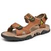 Men's Sandals Summer Leather Shoes Man Slippers Non-slip Bottom Casual Business Beach Shoes for Men