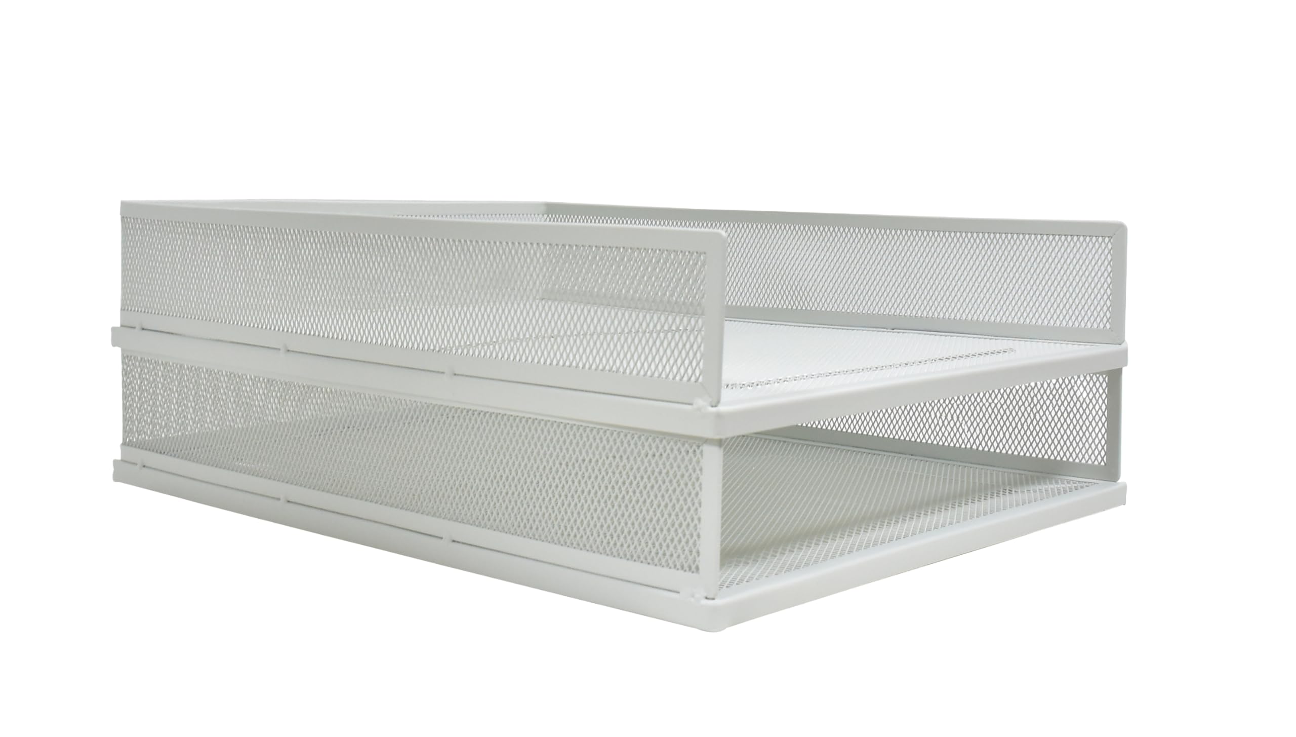 

A3 Letter Vertical Deep Mesh Document Desk Storage Room Small Item Easy Assembly 2 Vertical Case, & Horizontal, Case, Tray, 2-Tier Rack, Office/Living
