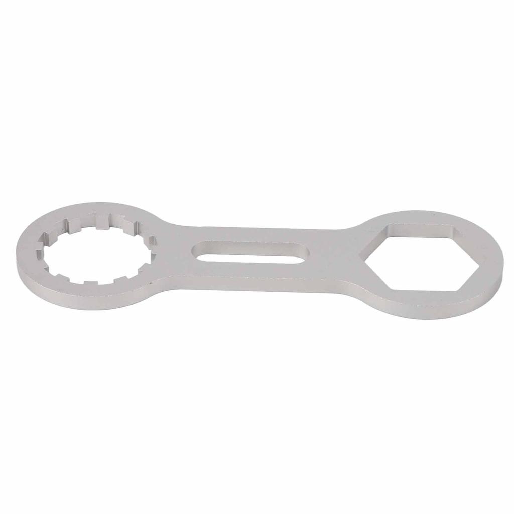 Bicycle Front Fork Wrench Silver Lightweight Rugged Rustproof Mountain Bike Front Fork Spanner for Mechanical Front