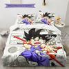 Dragon Ball Kid Goku Childhood Bedding Set, 1 Duvet Cover & 2 Pillowcases, Home Decor, Perfect Gift for Dragon Ball Fans
