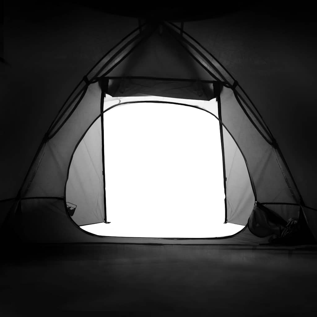 Dome Camping Tent for 2 Persons White & Dark Waterproof