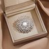 Sunflower Brooch Pin for Women, Rhinestones Inlaid Brooch Pin for Dress, Coat, Shawl, Gift for Mother, Wedding