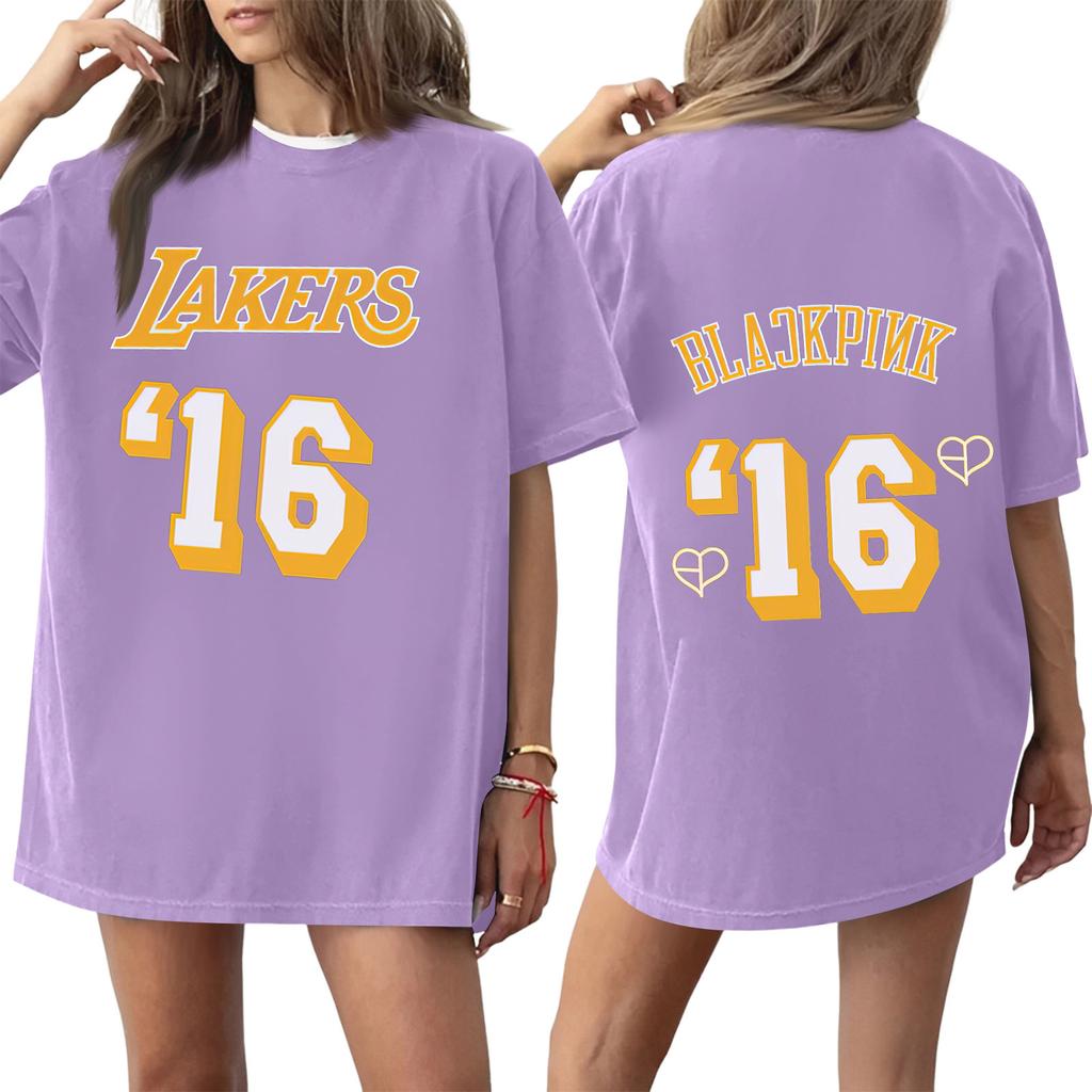 Women's Round Neck Printed Short-sleeved T-shirt Top