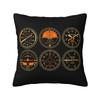 Cockpit Six Dials Flight Simulator Pilot Pillow Covers Home Decor Fashion Aviation Airplane Chair Cushion Square Pillowcase