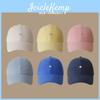 Minimalist Cotton Baseball Cap For Women With Solid Color Design And Puppy Decoration For Summer Casual Wear