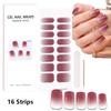 Semi Cured Wraps Fast Gel Nail Sticker Solid Nail Gel Wraps Adhesive Full Cover Gel Nail Decal Uv Lamp Cured Manicure Decoration