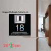 Solar-Powered Custom House Number Plaque with LED Lights