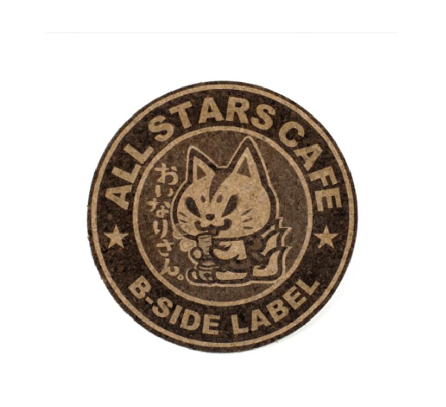 

B - SIDE LABEL Oinari Break White and Brown Sugar Coaster Japan NEW