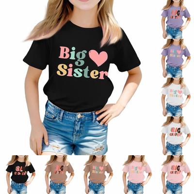 T-shirts pour tout-petits, filles et garçons, haut pour enfants, t-shirts imprimés à manches courtes pour garçons et filles