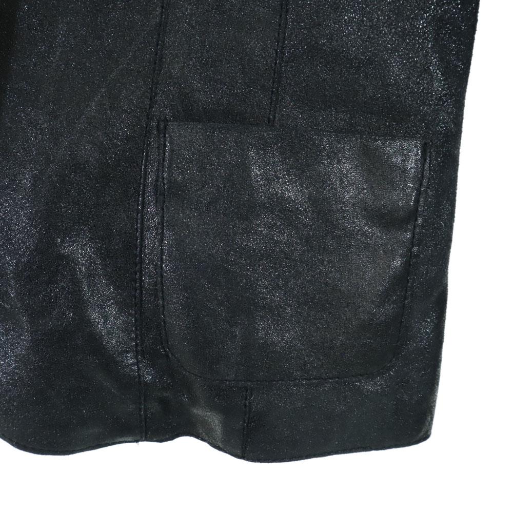 MAX&CO leather jacket 42 Charcoal gray Women Used