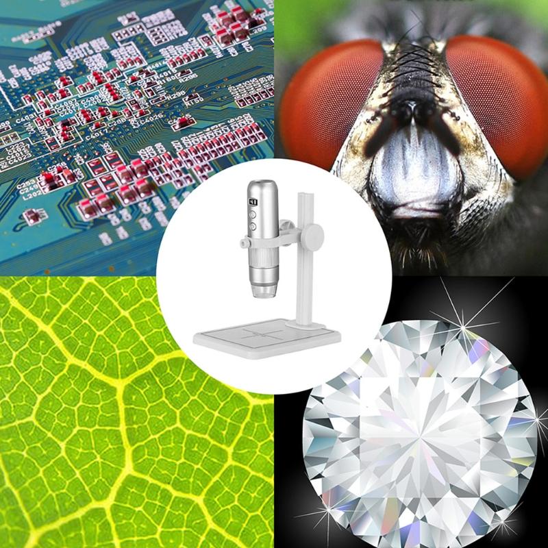LCD 2MP Digital USB Microscope 1000x Wifi Mobile Phone Microscope Support Ios An-droid Pc Video Microscope