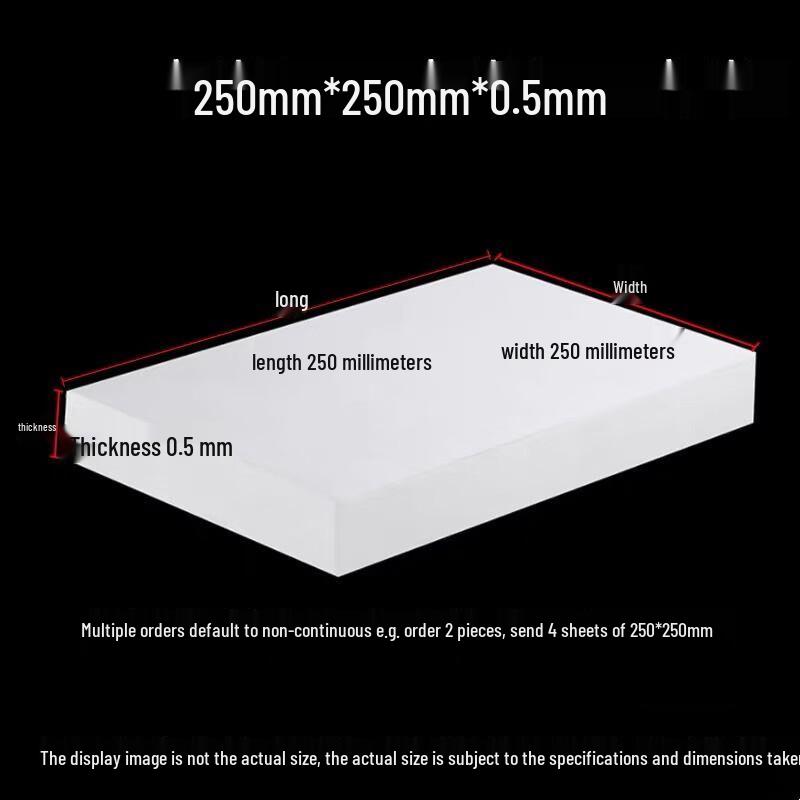 Foglio di Teflon PTFE Bianco
