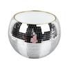 Ball Ice Bucket Plastic Beverage Tub Mirror Party Decor Bucket for Wine Cold Drinks Milky White