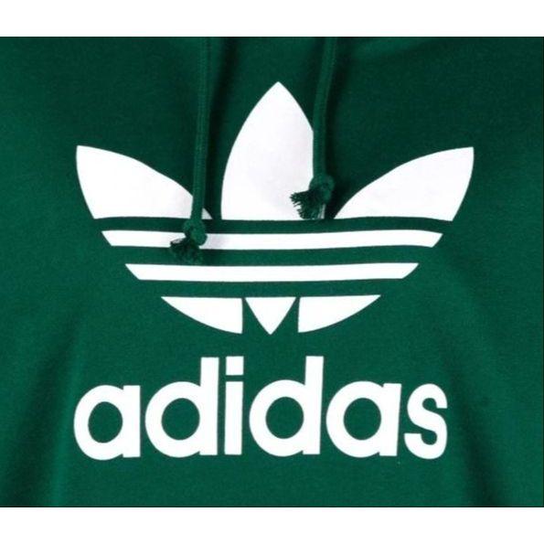 Adidas Mikina s kapucí se stahovací šňůrkou s potiskem loga Dámské mikiny Tmavě zelená IB7433