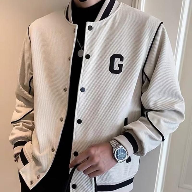 2023 Men's Trendy Baseball Jackets: Casual Spring/Autumn Sports Tops for Youth
