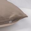 Pillowcase 50x80 cotton satin, dark beige, plain