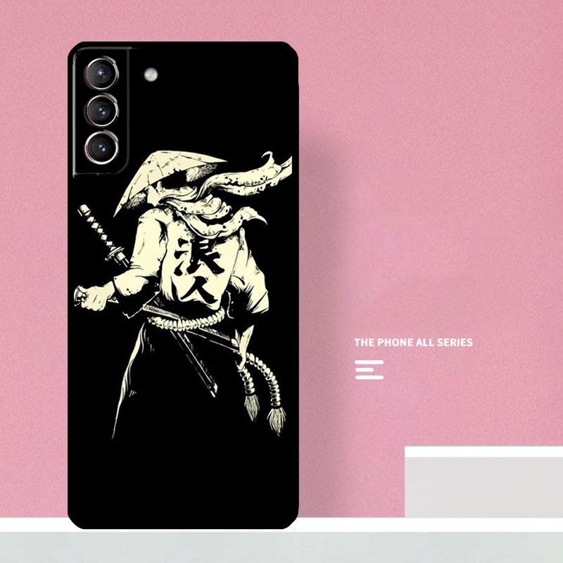 Japanese Samurai Art Phone Case For Samsung Galaxy S24 S26 Ultra S20 S21 S22 S23 S25 Plus S10 S25 FE Cover Coque