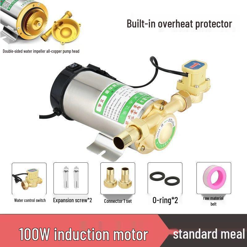 Automatic Silent Water Booster Pump for Solar Heaters, 220V