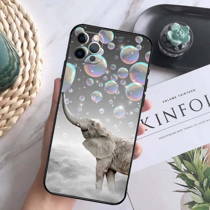 Süße Elefanten-Cartoon-Handyhülle Für iPhone 15 14 13 12 11 16 Pro Max Plus Mini 7 8 X XS Max XR Rückabdeckung Schale