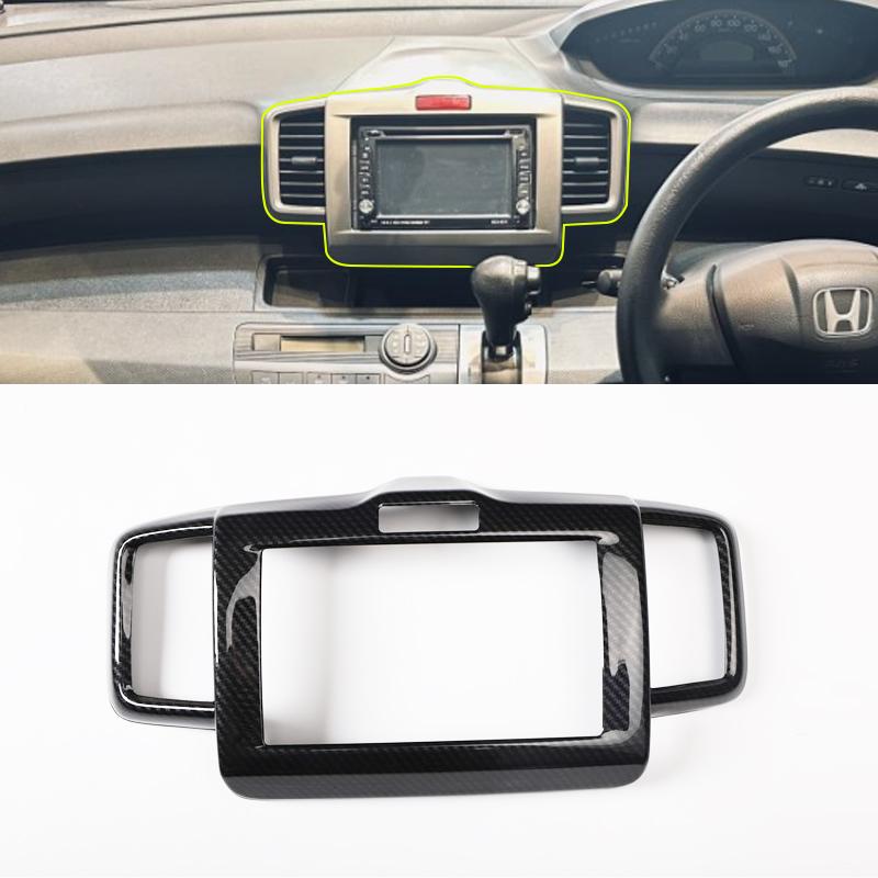 For Honda Freed GB3 2008-2015 Carbon Fiber Center Console Cover Interior Gear Power Window Switch Mirror Trim Modified Parts